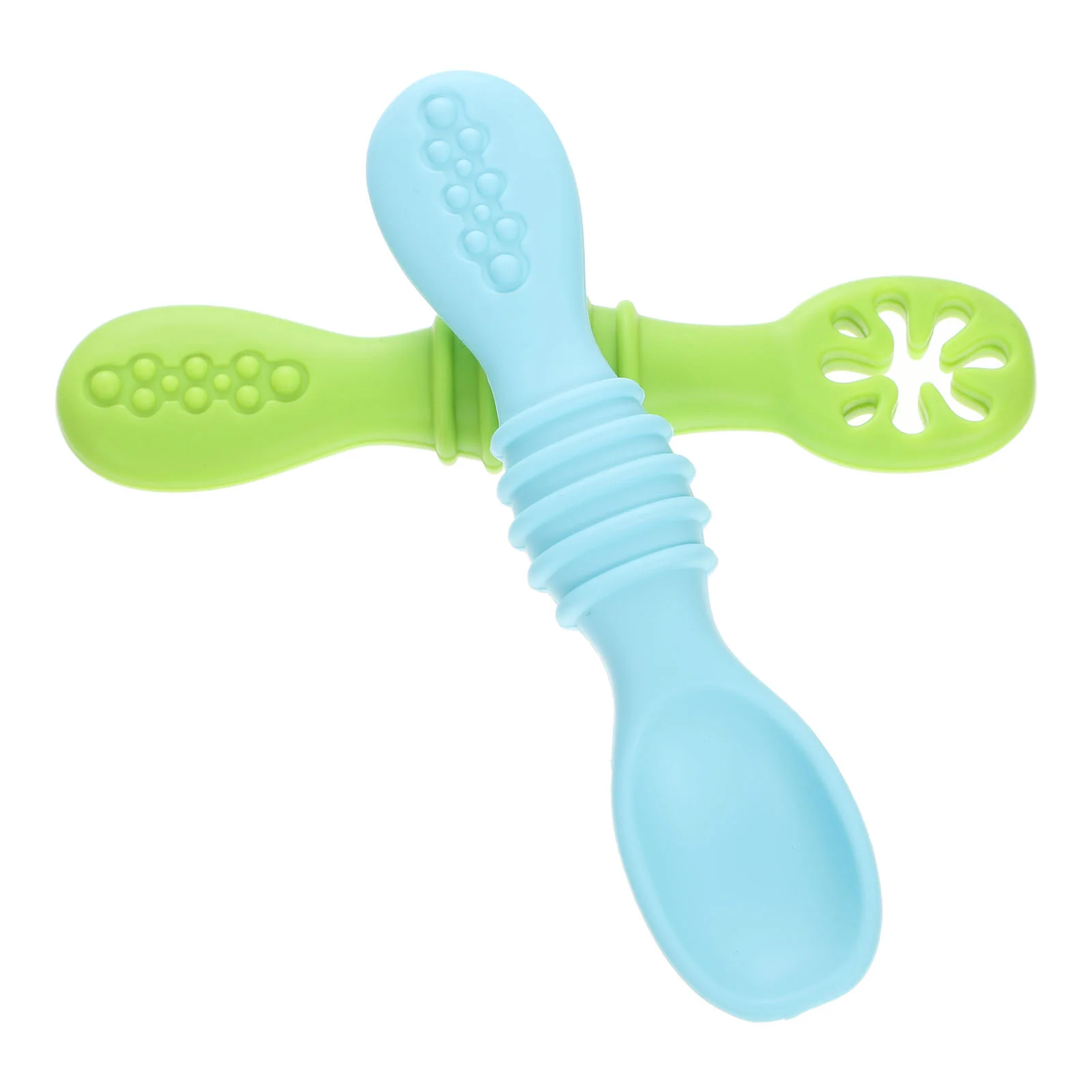 2pcs Self Feeding Toddler Utensils Silicone Baby Spoons First Stage Baby Feeding Supplies
2pcs Self Feeding Toddler Utensils Silicone Baby Spoons First Stage Baby Feeding Supplies