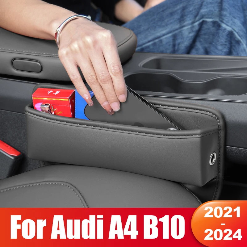 For Audi A4 B10 2021 2022 2023 2024 Car Console Side Seat Gap Storage Box Pocket Organizer phone Holder Accessories 
For Audi A4 B10 2021 2022 2023 2024 Car Console Side Seat Gap Storage Box Pocket Organizer phone Holder Accessories