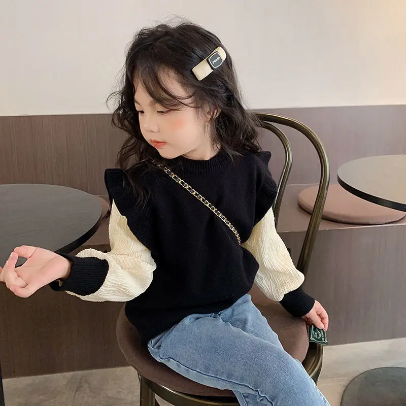 Knit Sweater Girls Spring Autumn Winter 2022new Cardigan for Children O-Neck Casual Lovely Black and White 2022
Knit Sweater Girls Spring Autumn Winter 2022new Cardigan for Children O-Neck Casual Lovely Black and White 2022