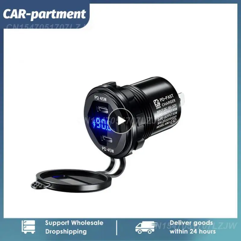 1PCS Dual USB PD type-C Charger Socket Power Outlet Adapter 12V 24V Waterproof Dual USB Ports Fast Charge for Car Boat SUV Sedan
1PCS Dual USB PD type-C Charger Socket Power Outlet Adapter 12V 24V Waterproof Dual USB Ports Fast Charge for Car Boat SUV Sedan