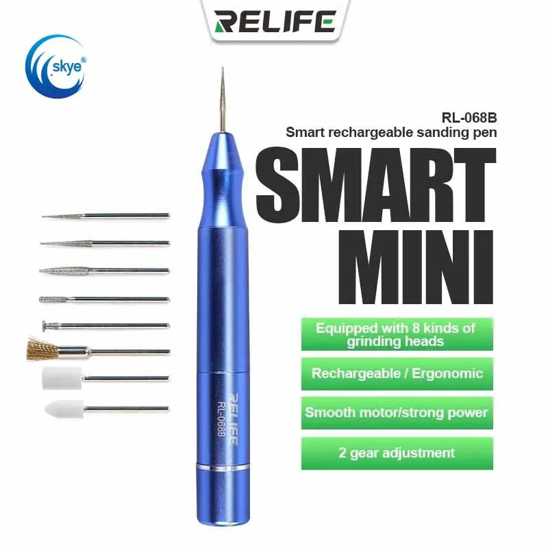RELIFE RL-068B Mini Electric Polishing Pen Cutting Grinding Engraving Kits Wireless Charging for Motherboard Repair Tools
RELIFE RL-068B Mini Electric Polishing Pen Cutting Grinding Engraving Kits Wireless Charging for Motherboard Repair Tools