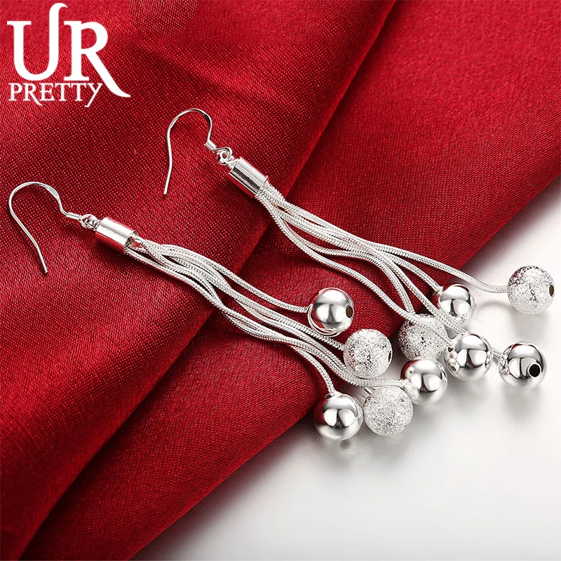 URPRETTY 925 Sterling Silver Drop Five Ball Bead Earring For Women Fashion Wedding Jewelry Gifts
URPRETTY 925 Sterling Silver Drop Five Ball Bead Earring For Women Fashion Wedding Jewelry Gifts