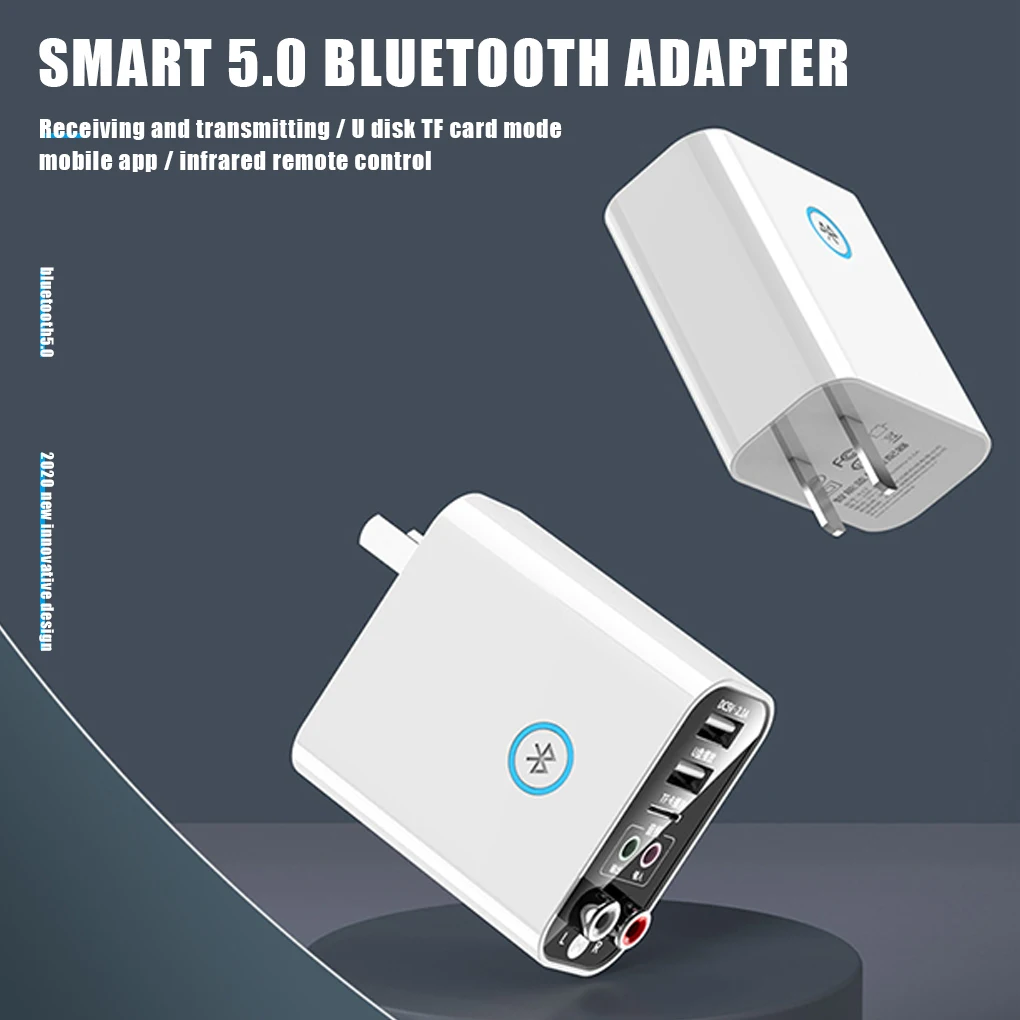 Приемник-передатчик Bluetooth 5,0, зарядное устройство USB с двойным выходом AUX RCA, беспроводной аудиоадаптер, штепсельная вилка стандарта США/ЕС
Приемник-передатчик Bluetooth 5,0, зарядное устройство USB с двойным выходом AUX RCA, беспроводной аудиоадаптер, штепсельная вилка стандарта США/ЕС
