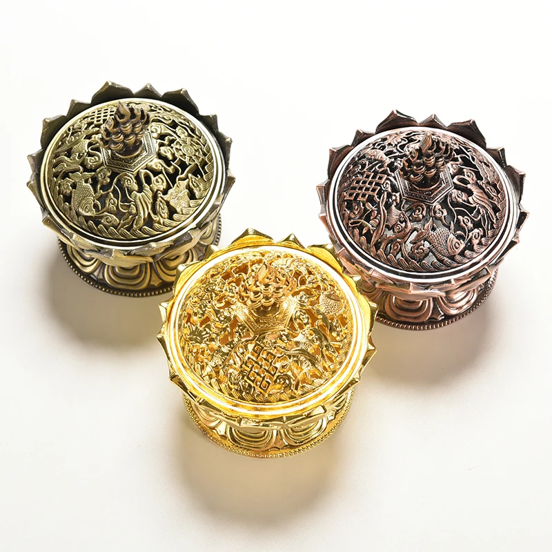 Tibetan Lotus Incense Burner Alloy Bronze Mini Incense Burner Metal Craft Home Decor
Tibetan Lotus Incense Burner Alloy Bronze Mini Incense Burner Metal Craft Home Decor