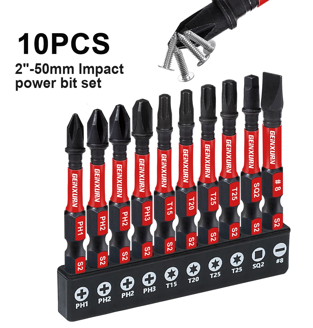 Набор бит ударной отвертки Geinxurn 2 дюйма
Набор бит ударной отвертки Geinxurn 2 дюйма