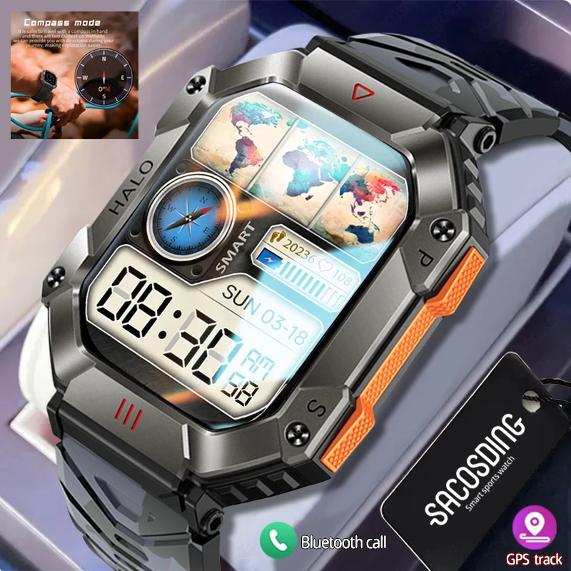 Men Smart Watch For Android IOS Fitness Watches Ip68 Waterproof Military Healthy Monitor AI Voice Bluetooth Call Smartwatch 2023
Men Smart Watch For Android IOS Fitness Watches Ip68 Waterproof Military Healthy Monitor AI Voice Bluetooth Call Smartwatch 2023