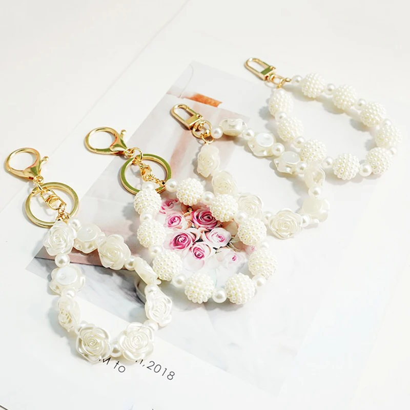 1PC Key Chain Rose Flower Pearl Chain Handbag Accessorie Car Key Chain Fashion Exquisite Women Key Chains Handbag Key chain
1PC Key Chain Rose Flower Pearl Chain Handbag Accessorie Car Key Chain Fashion Exquisite Women Key Chains Handbag Key chain
