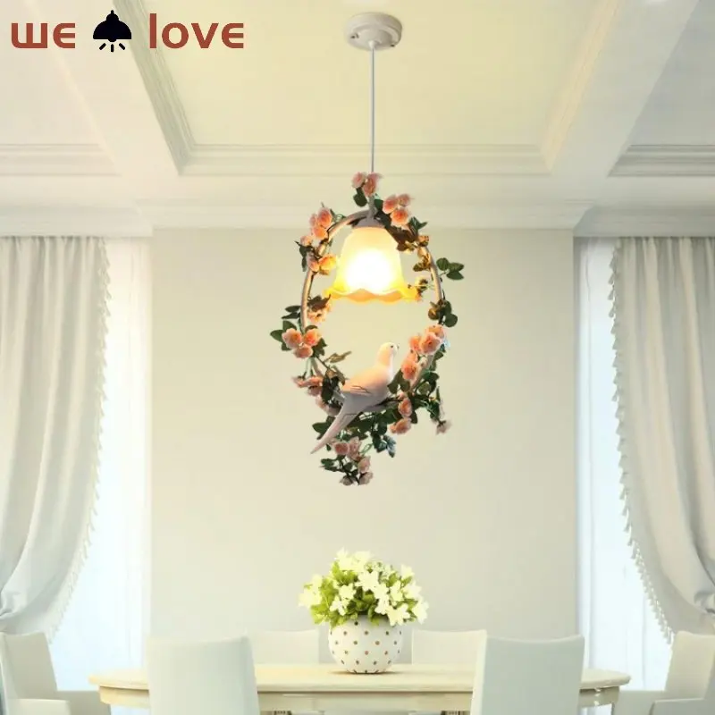 Rural Village Bird Pendant Light Living Room Restaurant LED Glass Lampshade Art Home Decoration Lighting Luminaire Suspension
Rural Village Bird Pendant Light Living Room Restaurant LED Glass Lampshade Art Home Decoration Lighting Luminaire Suspension