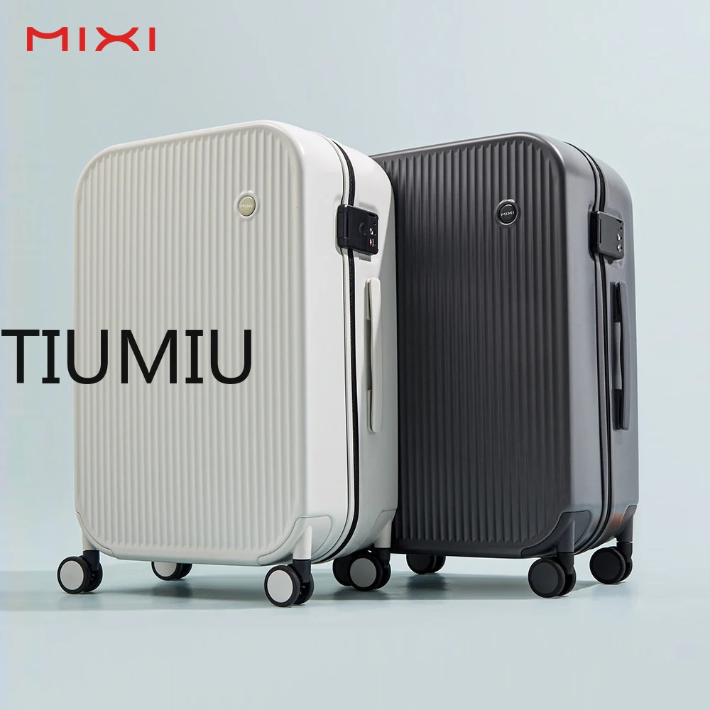 

Mixi 2021 New Design Hardside Rolling Luggage Men Women Travel Suitcase 100% PC with Spinner Wheels TSA Lock Trolley 20 24 26