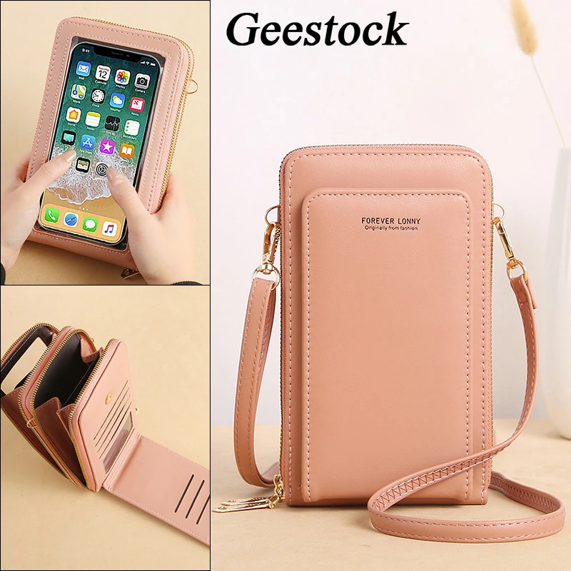 Geestock Women's Bags Leather Wallets Touch Screen Cell Phone Purse Multifunction Crossbody Shoulder Strap Handbag for Female
Geestock Women's Bags Leather Wallets Touch Screen Cell Phone Purse Multifunction Crossbody Shoulder Strap Handbag for Female