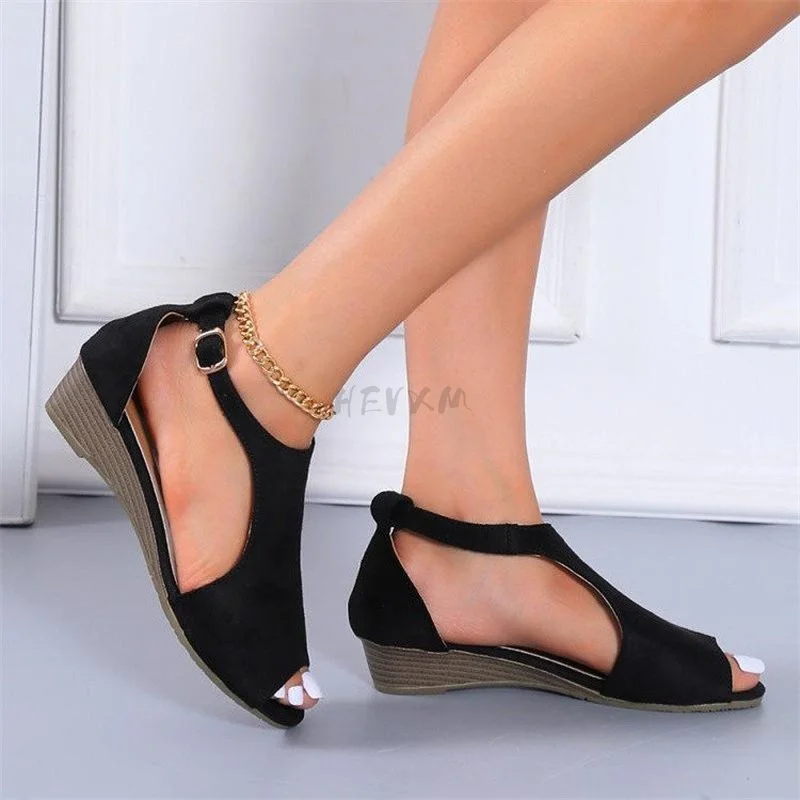 Open Toe Wedges Sandals Woman 2022 Summer Shoes Woman Fashion Gladiator Sandals Buckle Strap Wedges Shoes Casual Solid Heels
Open Toe Wedges Sandals Woman 2022 Summer Shoes Woman Fashion Gladiator Sandals Buckle Strap Wedges Shoes Casual Solid Heels