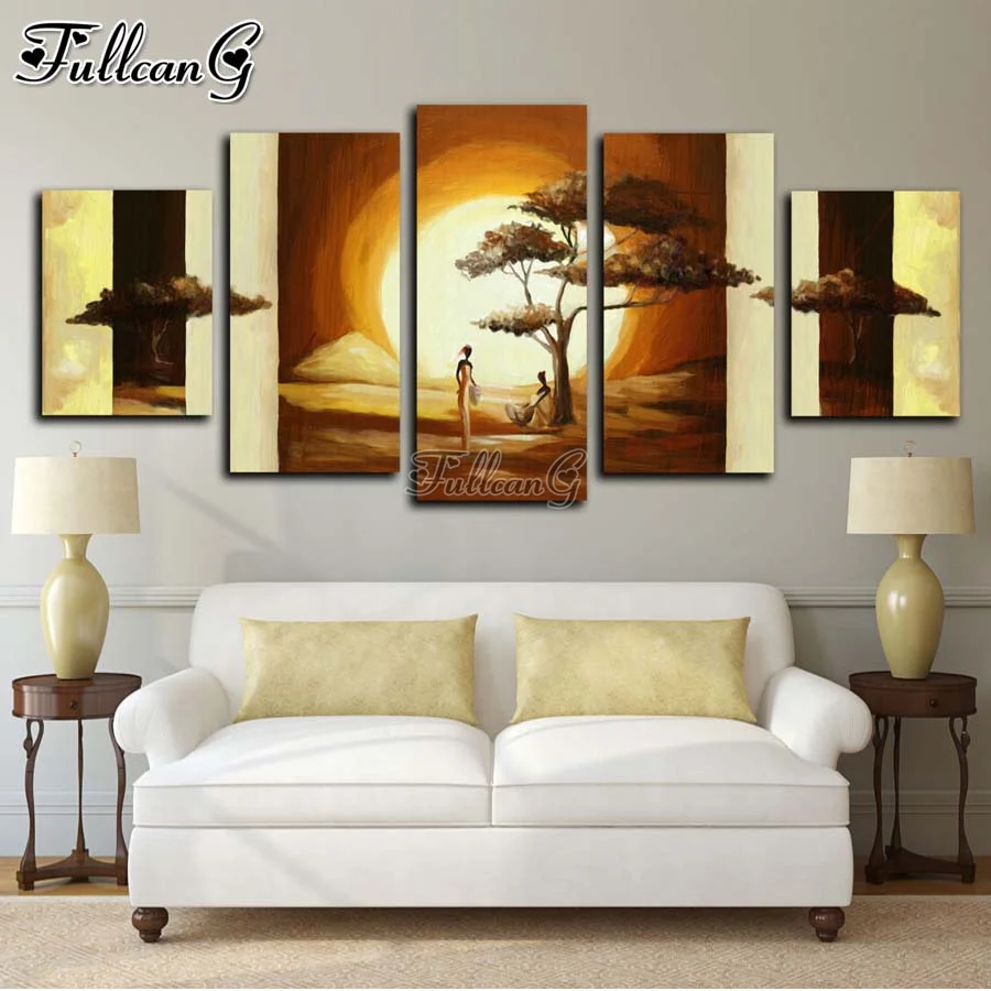 FULLCANG abstract african woman tree mosaic 5 piece diamond painting picture full rhinestone embroidery girl home decor FG1039
FULLCANG abstract african woman tree mosaic 5 piece diamond painting picture full rhinestone embroidery girl home decor FG1039