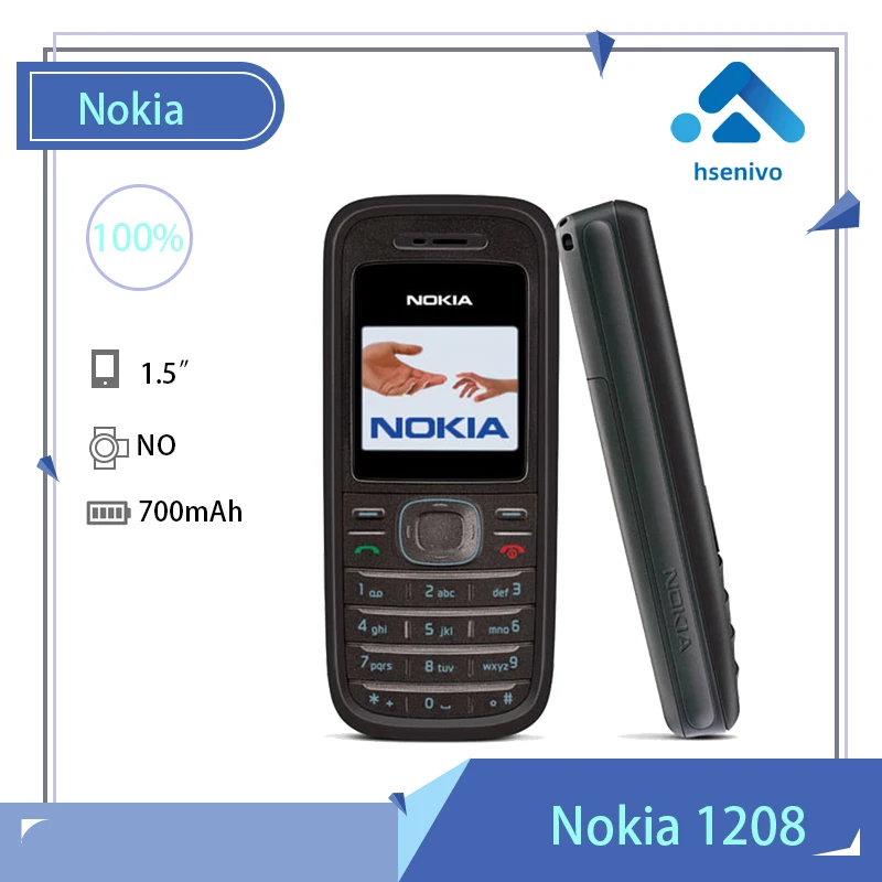 Nokia 1208 Восстановленный Оригинальный сотовый телефон Nokia 1208, недорогие телефоны GSM, разблокированный телефон
Nokia 1208 Восстановленный Оригинальный сотовый телефон Nokia 1208, недорогие телефоны GSM, разблокированный телефон