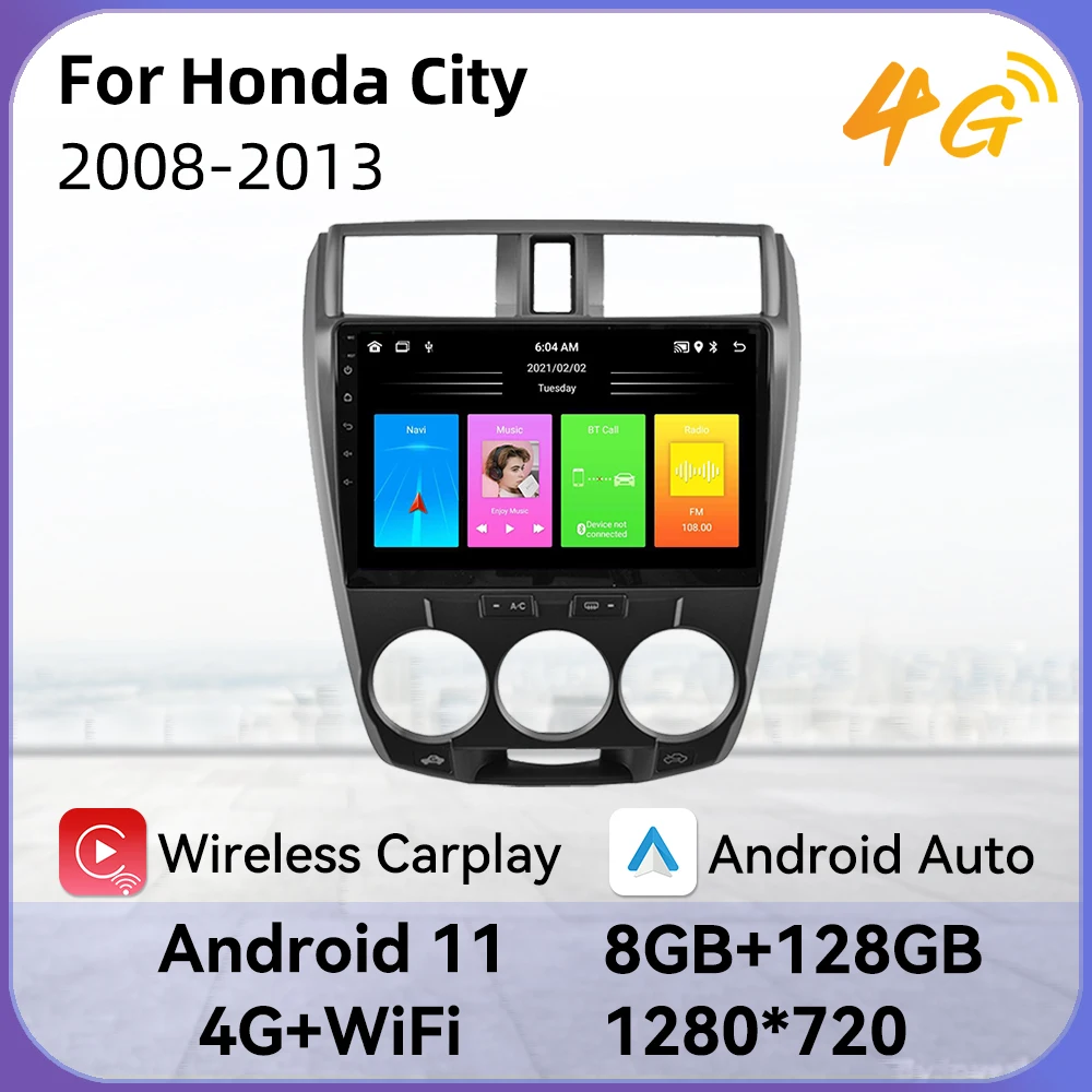 Carplay Car Multimedia Player for Honda City 2008-2013 Car Radio 2 Din Android Screen Autoradio GPS Navigation Stereo Head Unit
Carplay Car Multimedia Player for Honda City 2008-2013 Car Radio 2 Din Android Screen Autoradio GPS Navigation Stereo Head Unit
