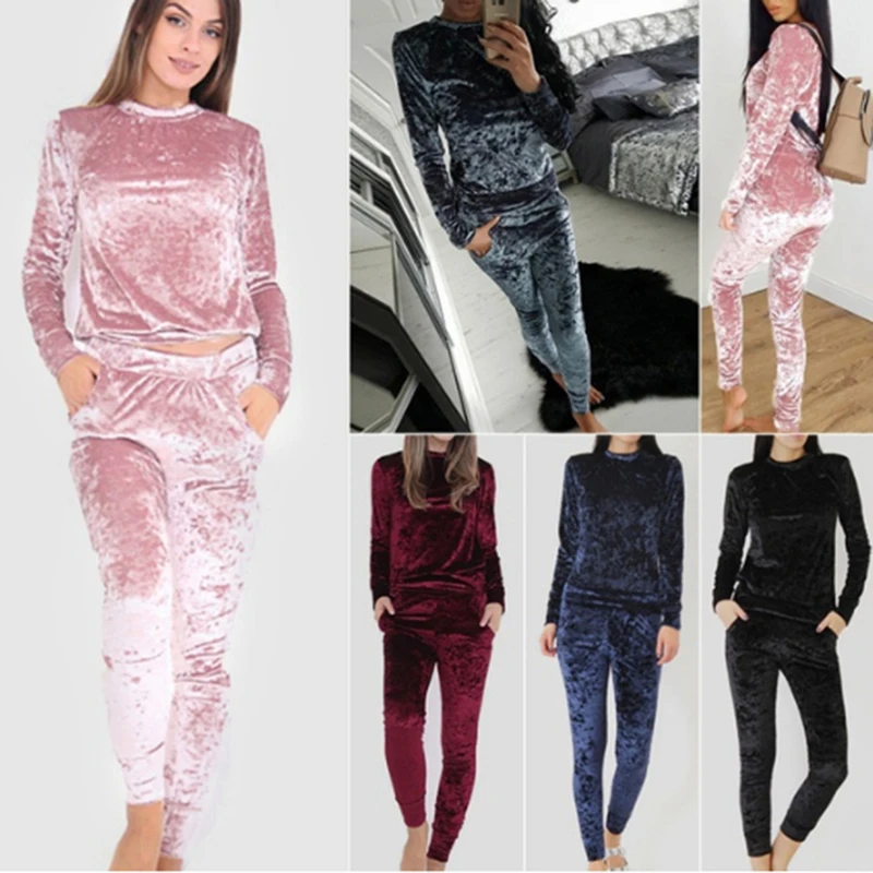 Autumn Two Piece Sets Fashion Velvet Tracksuits Women Suits Casual Long Sleeve Velvet Sportswear Set Ladies Tracksuit 7 Colors
Autumn Two Piece Sets Fashion Velvet Tracksuits Women Suits Casual Long Sleeve Velvet Sportswear Set Ladies Tracksuit 7 Colors