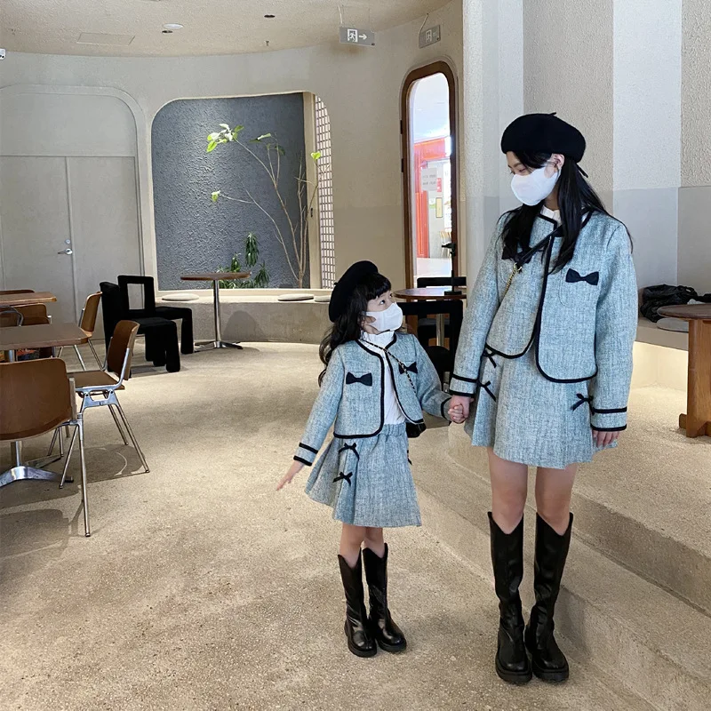 Girl Clothes Suit Child Outfit Dress Set 2023 Spring and Autumn Girl Bow Coat Pleated Skirt Set Girl Dress and Coat 2-piece Set 
Girl Clothes Suit Child Outfit Dress Set 2023 Spring and Autumn Girl Bow Coat Pleated Skirt Set Girl Dress and Coat 2-piece Set