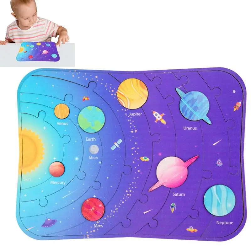 Solar System Puzzle Toy For Kids Fun Planet Matching Puzzle Durable Wooden Space Jigsaw Educational Learning Gifts For Children
Solar System Puzzle Toy For Kids Fun Planet Matching Puzzle Durable Wooden Space Jigsaw Educational Learning Gifts For Children