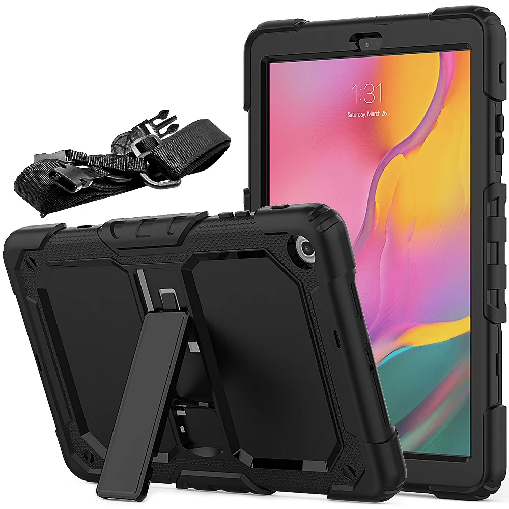 Силиконовый защитный чехол для планшета Samsung Galaxy Tab a 10,1 2019, телефонный чехол T515 со встроенной подставкой и плечевым ремнем
Силиконовый защитный чехол для планшета Samsung Galaxy Tab a 10,1 2019, телефонный чехол T515 со встроенной подставкой и плечевым ремнем