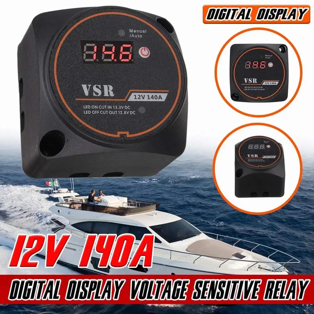 12V 140A Relay Dual Battery System Isolator 140AMP Voltage Detection Split Type Charging Relay Switch VSR For RV Yacht Buggy ATV
12V 140A Relay Dual Battery System Isolator 140AMP Voltage Detection Split Type Charging Relay Switch VSR For RV Yacht Buggy ATV