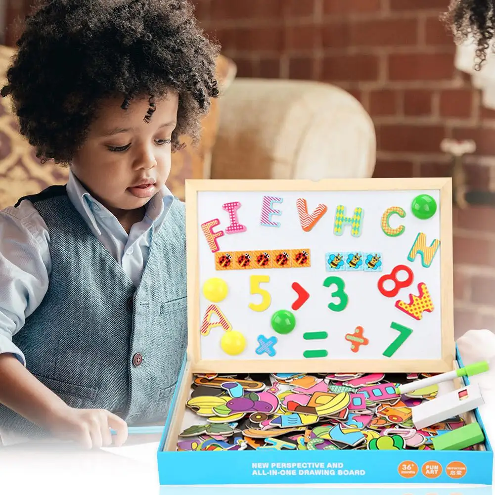 Early Educational Toys Intelligence Drawing Writing Toys Simple New and High Quality Wooden Magnetic Multi-in-one Sketchpad
Early Educational Toys Intelligence Drawing Writing Toys Simple New and High Quality Wooden Magnetic Multi-in-one Sketchpad