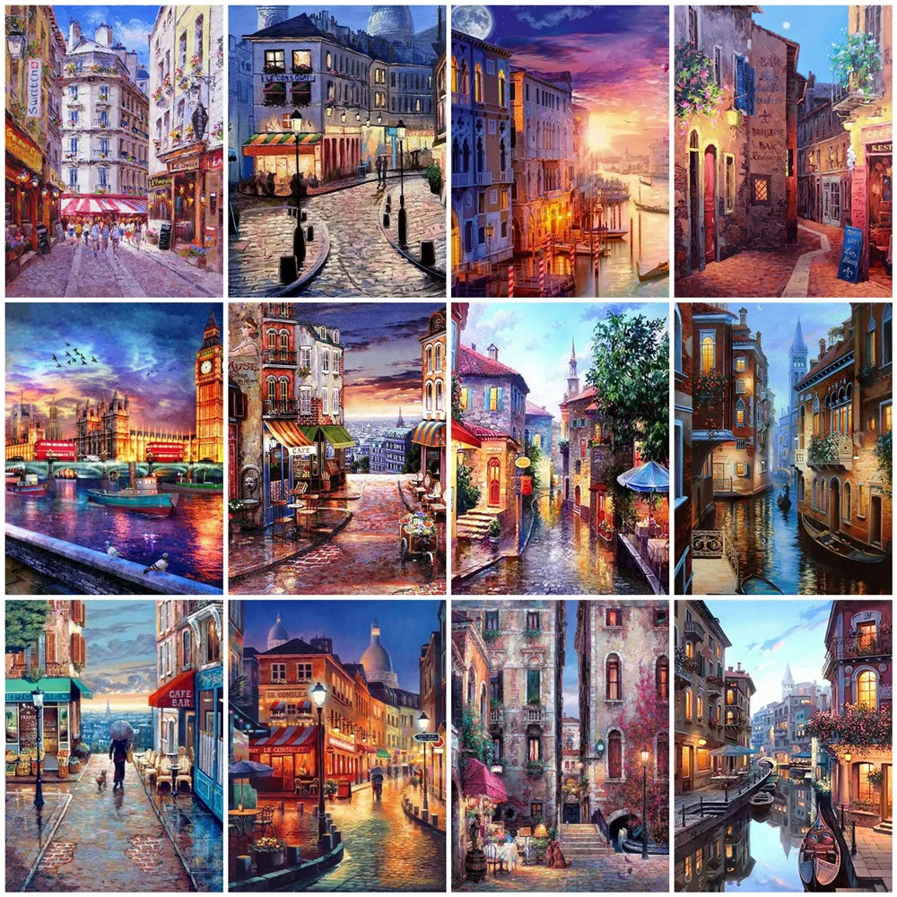 Huacan Алмазная вышивка, уличная живопись, городская мозаика, Ночной городской пейзаж, персонализированные подарочные картины для дома
Huacan Алмазная вышивка, уличная живопись, городская мозаика, Ночной городской пейзаж, персонализированные подарочные картины для дома