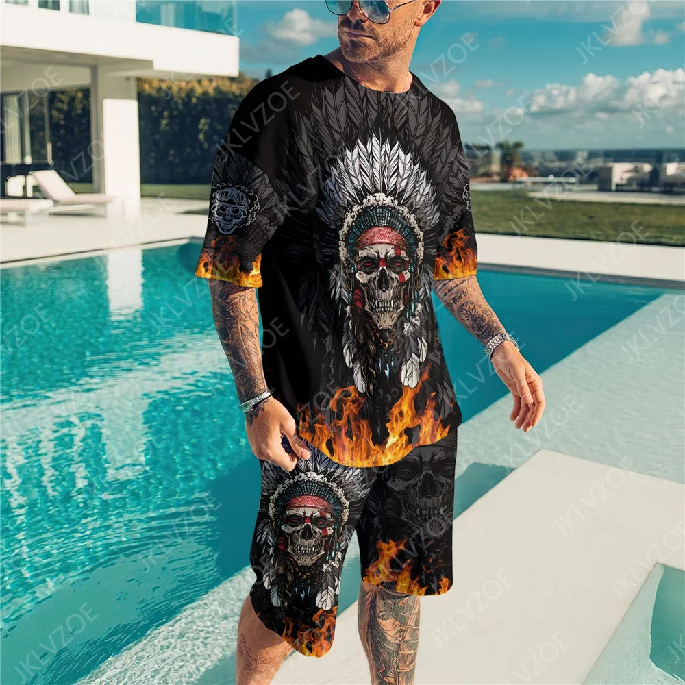 Sweatsuit Short Sleeve T Shirts and Shorts Set 2-Piece Set Outfits Fashion Comfort Breathable Casual Summer Men Clothing Suit
Sweatsuit Short Sleeve T Shirts and Shorts Set 2-Piece Set Outfits Fashion Comfort Breathable Casual Summer Men Clothing Suit
