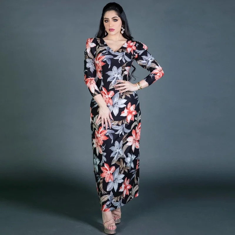 Ramadan Eid Muslim Fashion Women's Printed Bag Hip High Waist Tight Dress Women Abayas for Women Turkish Kaftan Dress Vestidos
Ramadan Eid Muslim Fashion Women's Printed Bag Hip High Waist Tight Dress Women Abayas for Women Turkish Kaftan Dress Vestidos