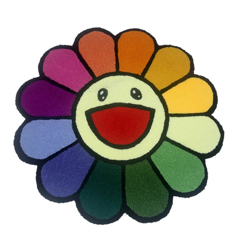 Cartoon Flower Round Carpet Anti-slip Children's Playground Soft Plush Rugs Coffee Table Rug Living Room Decor Floor Mats
Cartoon Flower Round Carpet Anti-slip Children's Playground Soft Plush Rugs Coffee Table Rug Living Room Decor Floor Mats