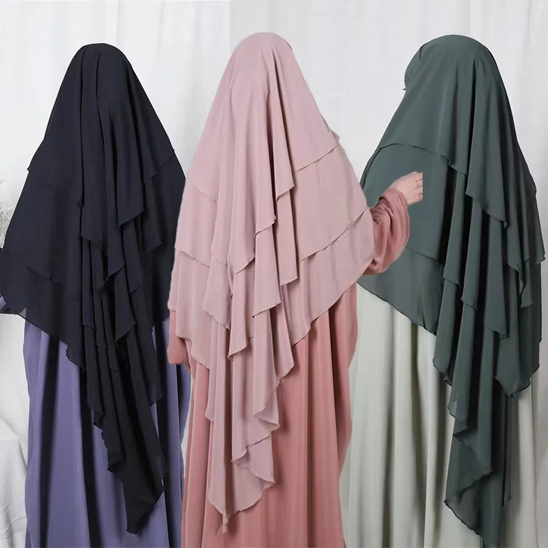 New Muslim lady shawl 3 layer women's chiffon long headscarf, high quality headscarf
New Muslim lady shawl 3 layer women's chiffon long headscarf, high quality headscarf