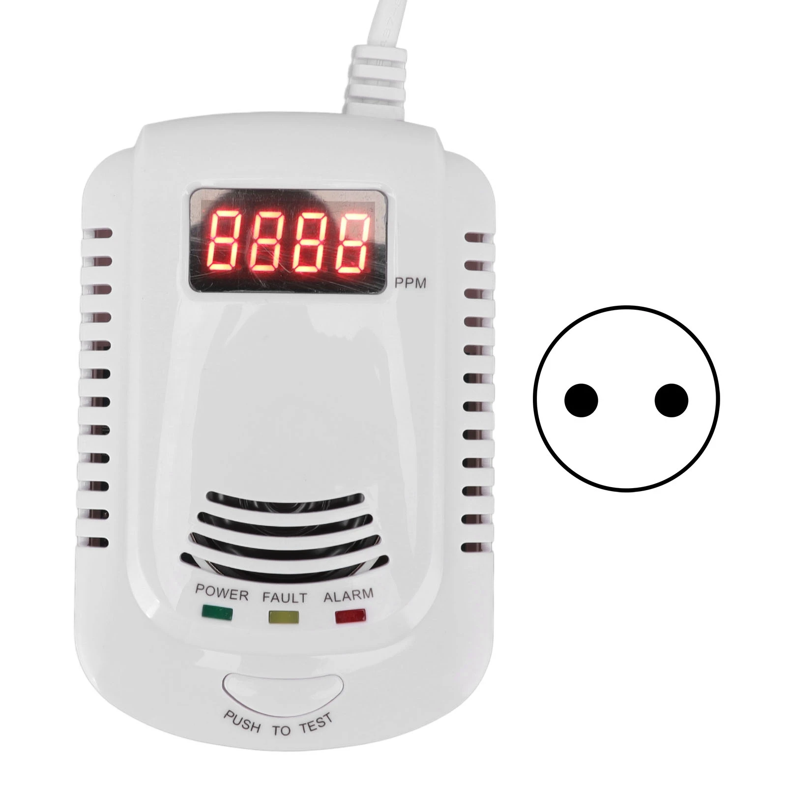 Natural Gas Detector 90V‑220V LED Digital Display Audible Warning Propane Leak Detector for Household for Hotel for Restaurant
Natural Gas Detector 90V‑220V LED Digital Display Audible Warning Propane Leak Detector for Household for Hotel for Restaurant