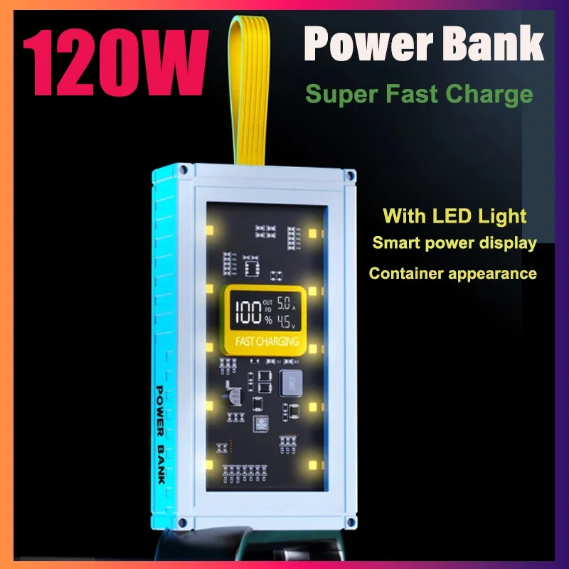 Прозрачный Внешний аккумулятор 80000 мАч для быстрой зарядки, внешний аккумулятор для IPhone, Xiaomi, Samsung, Huawei
Прозрачный Внешний аккумулятор 80000 мАч для быстрой зарядки, внешний аккумулятор для IPhone, Xiaomi, Samsung, Huawei