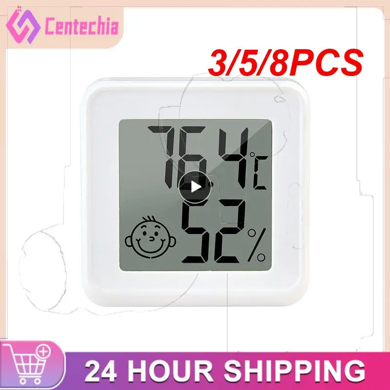 3/5/8PCS Air Omfort Indicator Household Indoor Room Temperature And Humidity Sensor Digital Celsius/fahrenheit Mini 
3/5/8PCS Air Omfort Indicator Household Indoor Room Temperature And Humidity Sensor Digital Celsius/fahrenheit Mini