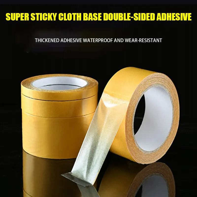 Strong Fixation Of Double Sided Cloth Base Tape Translucent Mesh Waterproof Super Traceless High Viscosity Carpet Adhesive
Strong Fixation Of Double Sided Cloth Base Tape Translucent Mesh Waterproof Super Traceless High Viscosity Carpet Adhesive