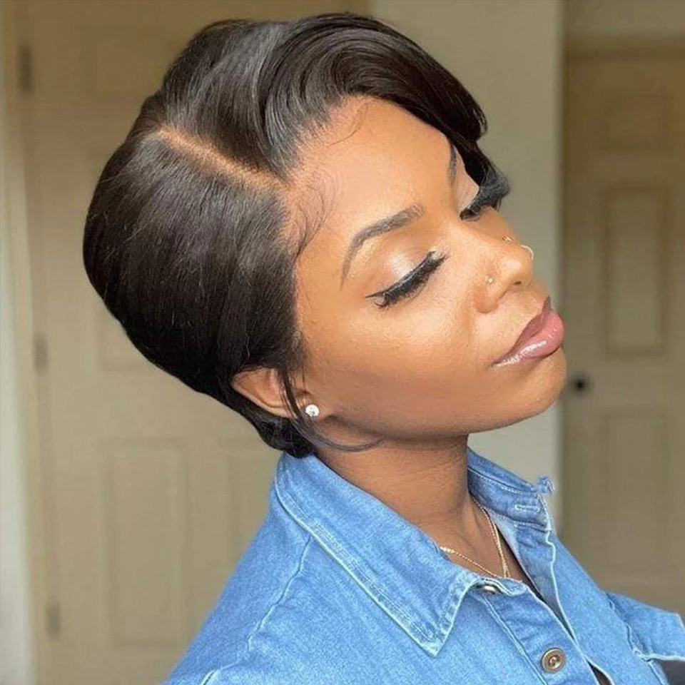 Short Human Hair Wigs Bob Wig Lace Front Human Hair Wigs For Women Pixie Cut Wig 13x4x1 T Part Human Hair Wig
Short Human Hair Wigs Bob Wig Lace Front Human Hair Wigs For Women Pixie Cut Wig 13x4x1 T Part Human Hair Wig