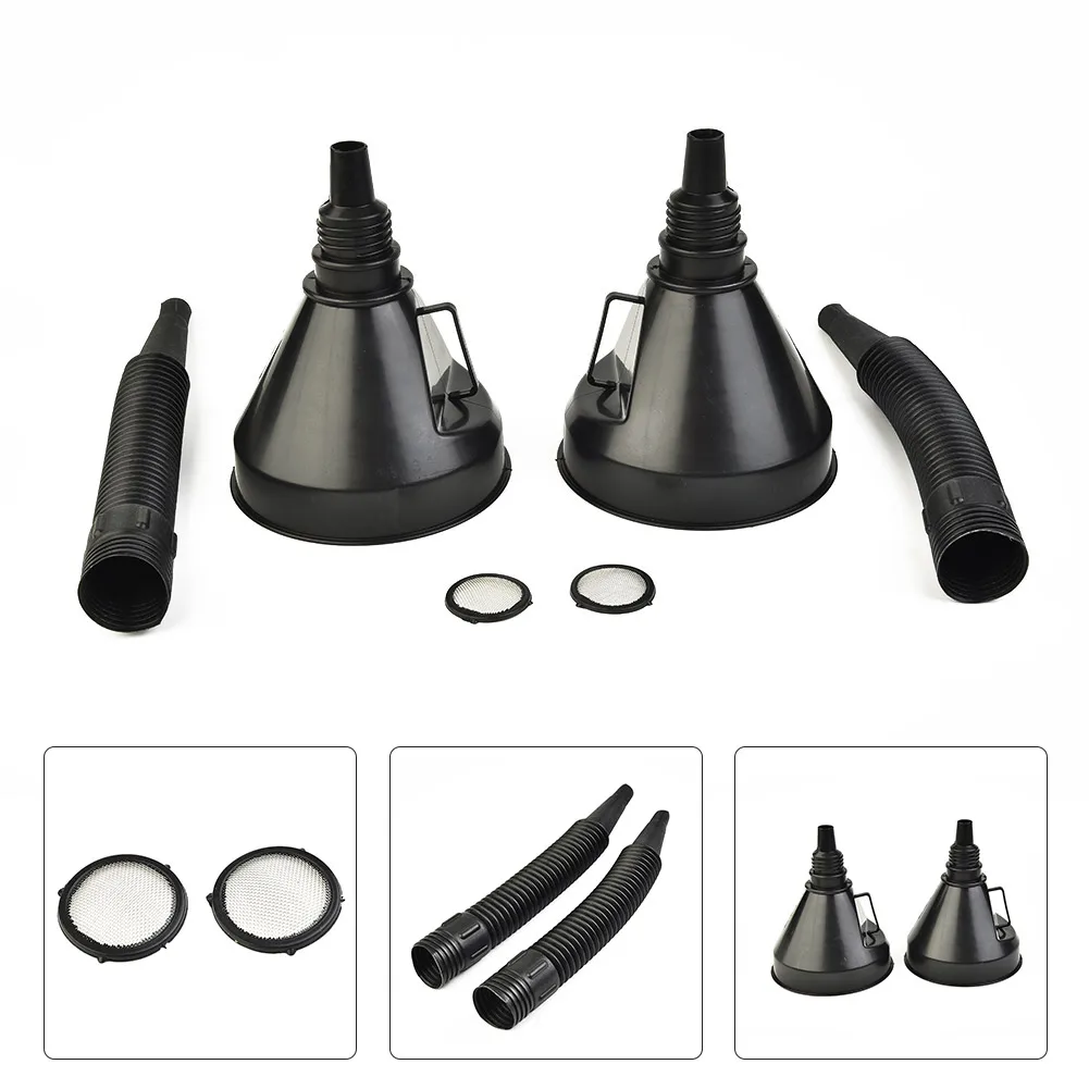 2pcs/set Car Motorcycle Oiler Filter Funnel Repair Tool Plastic Spout Filling Funnel For Oil Water Fuel Petrol Strainer
2pcs/set Car Motorcycle Oiler Filter Funnel Repair Tool Plastic Spout Filling Funnel For Oil Water Fuel Petrol Strainer