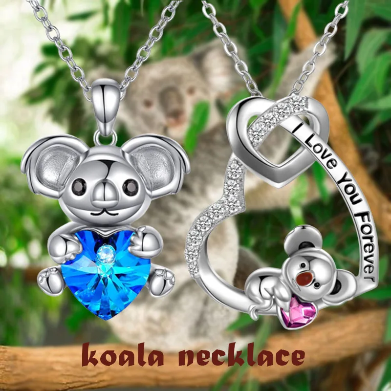 1/2 Pcs Koala Necklace Heart Pendant Couple Wedding Beautiful Jewelry Exquisite Creative Cute Jewelry Accessories for Women
1/2 Pcs Koala Necklace Heart Pendant Couple Wedding Beautiful Jewelry Exquisite Creative Cute Jewelry Accessories for Women