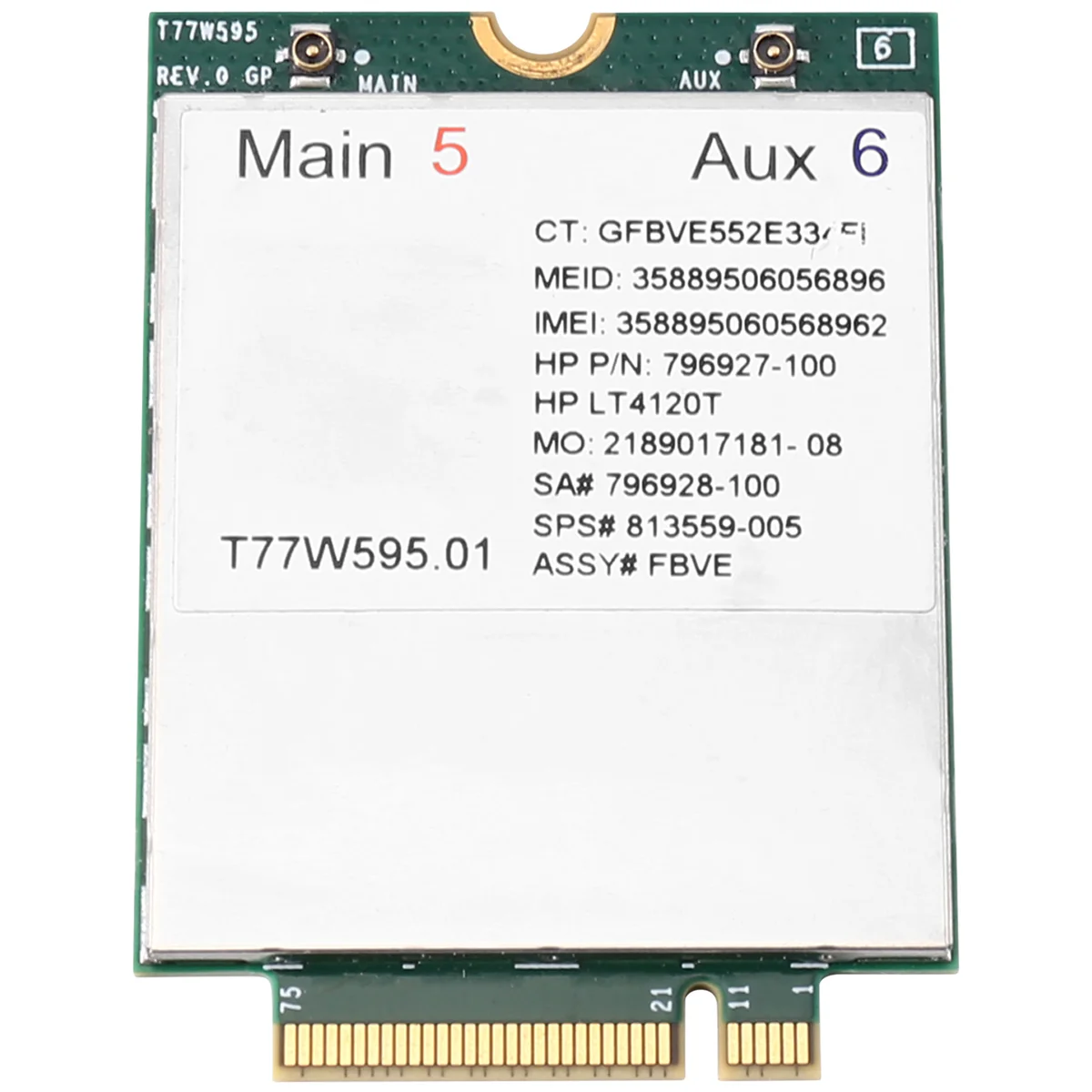 

T77W595 4G карта LTE модуль LT4120 796928-001 MDM9625 для HP Probook/EliteBook 820 840 850 G2 G3 4G Модуль Сетевая карта
