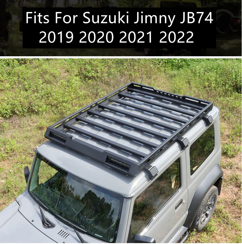 High Quality Aluminum Alloy Car Roof Rack Flat Roof Travel Frame For Suzuki Jimny JB74 2019 2020 2021 2022 (with LED light)
High Quality Aluminum Alloy Car Roof Rack Flat Roof Travel Frame For Suzuki Jimny JB74 2019 2020 2021 2022 (with LED light)