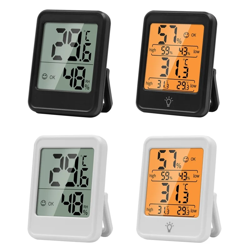 Digital LCD Indoor Convenient Temperature Sensor Humidity Meter Thermometer Accurate Hygrometer Gauge Room Thermometers
Digital LCD Indoor Convenient Temperature Sensor Humidity Meter Thermometer Accurate Hygrometer Gauge Room Thermometers
