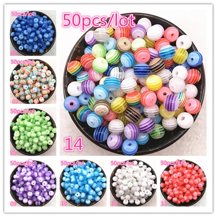 New Jewelry Striped Round Resin Spacer Beads Mixed Pattern About 50pcs 6mm 8mm
New Jewelry Striped Round Resin Spacer Beads Mixed Pattern About 50pcs 6mm 8mm
