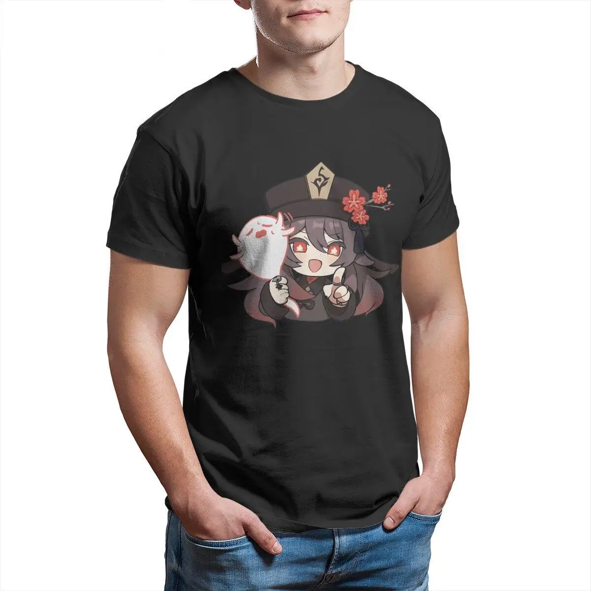 Crazy Genshin Impact T-Shirt Men O Neck Pure Cotton T Shirts Kawaii Hutao Anime Short Sleeve Tee Shirt Gift Idea Tops
Crazy Genshin Impact T-Shirt Men O Neck Pure Cotton T Shirts Kawaii Hutao Anime Short Sleeve Tee Shirt Gift Idea Tops