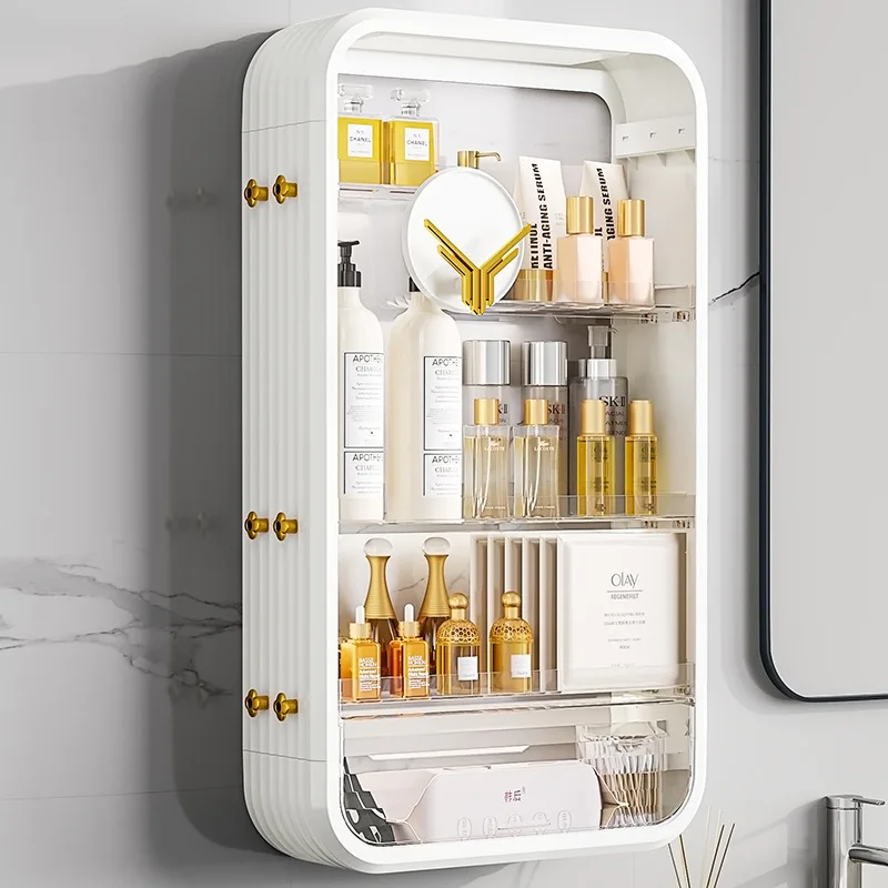 Light Luxury Cosmetics Storage Box Kitchen Punch-Free Wall-Mounted Storage Rack Large Capacity Bathroom Skincare Shelves
Light Luxury Cosmetics Storage Box Kitchen Punch-Free Wall-Mounted Storage Rack Large Capacity Bathroom Skincare Shelves