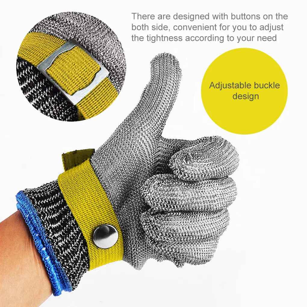 5 Level Anti-cutting Work Gloves Stainless Steel Wire Gloves Safety Stab Resistant Work Gloves Metal Mesh Anti Cutting
5 Level Anti-cutting Work Gloves Stainless Steel Wire Gloves Safety Stab Resistant Work Gloves Metal Mesh Anti Cutting