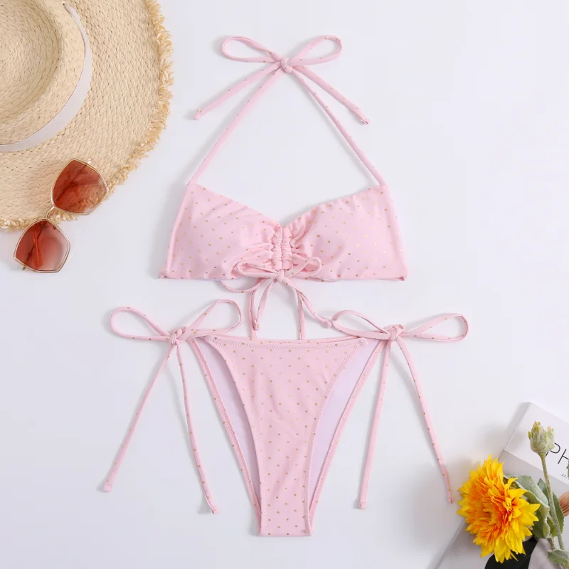Cheap Bandeau Bikini Set Women Swimsuit Two Piece Swimwear Halter Bikinis Summer Beach Bathing Suit
Cheap Bandeau Bikini Set Women Swimsuit Two Piece Swimwear Halter Bikinis Summer Beach Bathing Suit
