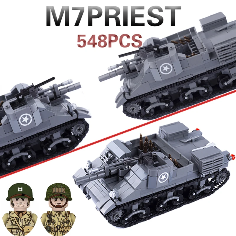 Military Vehicles Tank Sets SWAT Army City Police M7 Priest Model Building Blocks WW2 US Soldiers DIY Bricks Kids Classic Toys
Military Vehicles Tank Sets SWAT Army City Police M7 Priest Model Building Blocks WW2 US Soldiers DIY Bricks Kids Classic Toys