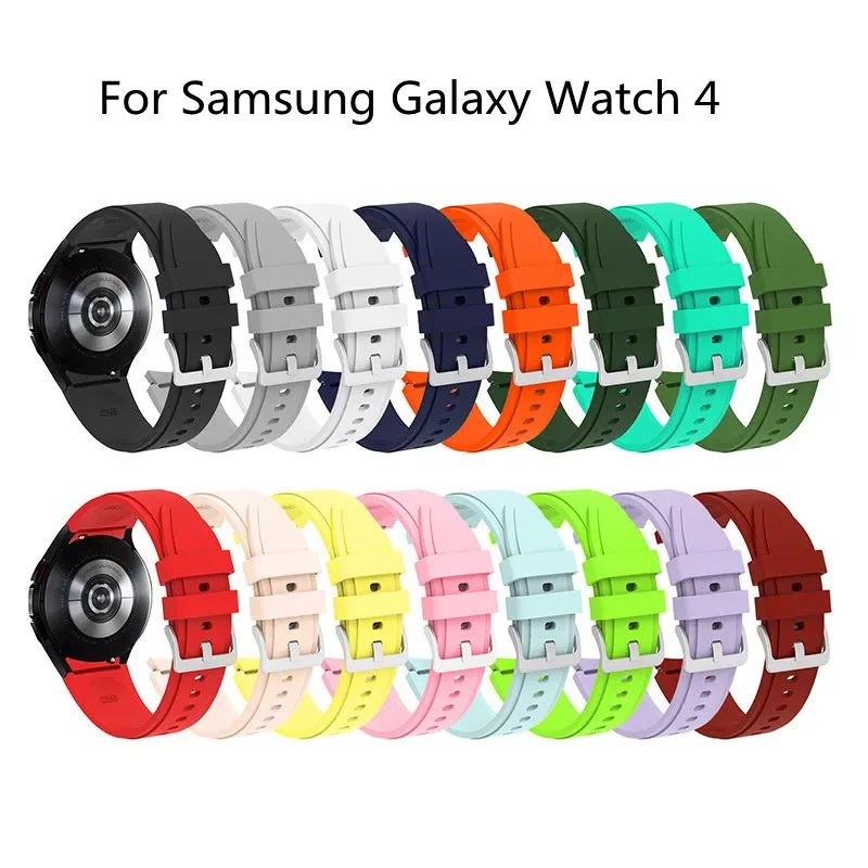 Watch Band For Samsung Galaxy Watch 4 44mm 40mm Strap Silicone Sport Bracelet For Galaxy Watch 4 46mm 42mm Replace wrist strap
Watch Band For Samsung Galaxy Watch 4 44mm 40mm Strap Silicone Sport Bracelet For Galaxy Watch 4 46mm 42mm Replace wrist strap