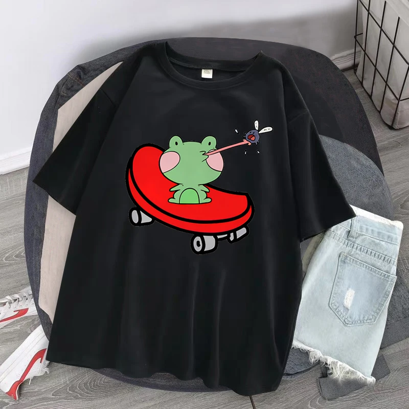 Women Clothes Oversized Skateboard Frog Dinosaur Cute Graphic Tee Woman Tshirts Aesthetic T Shirt Women Harajuku Summer Tops
Women Clothes Oversized Skateboard Frog Dinosaur Cute Graphic Tee Woman Tshirts Aesthetic T Shirt Women Harajuku Summer Tops