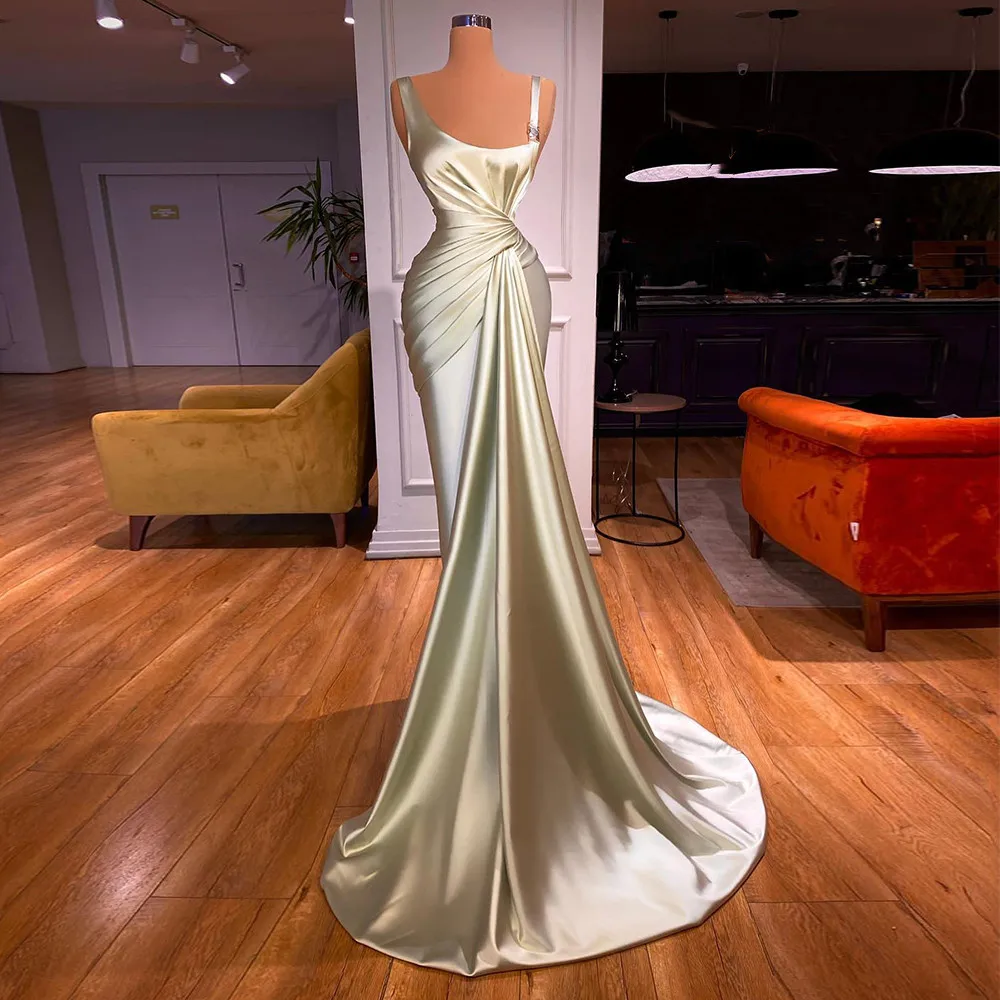 Modern Evening Dresses 2022 Pleat Asymmetrical Long Mermaid Evening Gowns For Women Sleeveless Sexy Formal Dress for Wedding
Modern Evening Dresses 2022 Pleat Asymmetrical Long Mermaid Evening Gowns For Women Sleeveless Sexy Formal Dress for Wedding