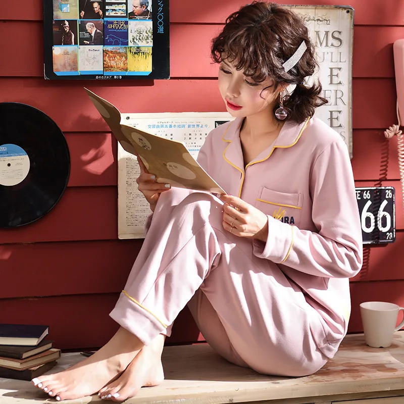 2022 Spring Autumn Women's Cotton Knitting Thin Pajama Set Cute Fruit Printing Solid Color Homewear Leisure Breathable Sweet
2022 Spring Autumn Women's Cotton Knitting Thin Pajama Set Cute Fruit Printing Solid Color Homewear Leisure Breathable Sweet