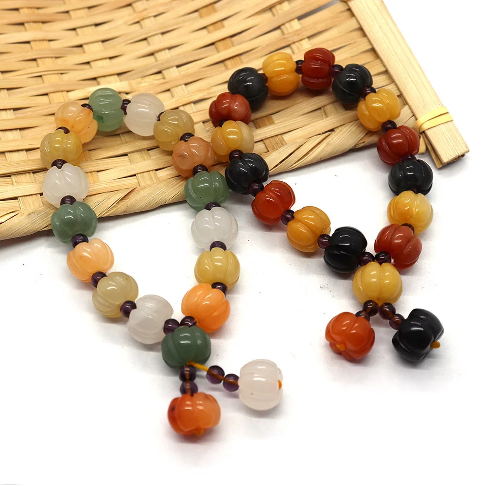 Pumpkin Shape Natural Stone Agate Bracelet Colored Pumpkin Loose Beads Reiki Bracelet DIY Jewelry Making Charms Accessories Gift
Pumpkin Shape Natural Stone Agate Bracelet Colored Pumpkin Loose Beads Reiki Bracelet DIY Jewelry Making Charms Accessories Gift